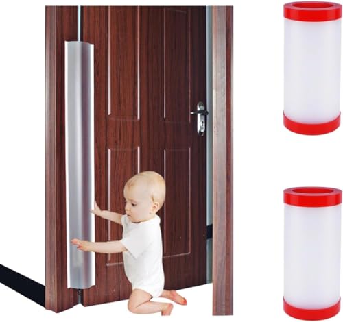 SNOWIE SOFT Silicone Lever Handle Knob Cover Set of 9PCS for Childproof Doors | Finger Pinch and Cushion Guard