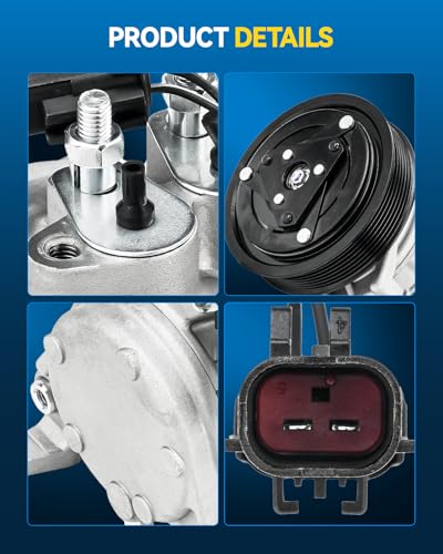 Image of PHILTOP C1422 NEW Air Conditioner AC Compressor with Clutch for Dodge Ram 1500 2003-2008 5.7L,Ram 2500 /3500 2003-2008 5.7L