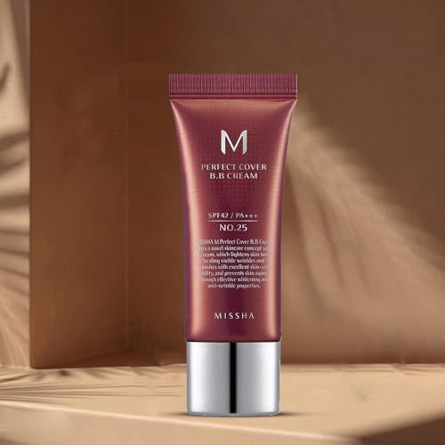 Missha M Perfect Cover Bb Cream Spf42/Pa+++No.25/Warm Beige, 20 Ml , (1Er Pack)