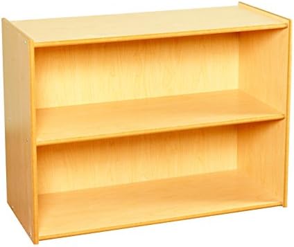 ABC Company 1464174 Furnishings Deep 2-Shelf Storage, Wood, 36" x 16" x 27-3/8", Natural Wood Tone