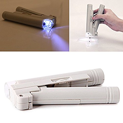 image for Moonlove Illuminated Microscope Magnifier Battery Powered,100X Handhel