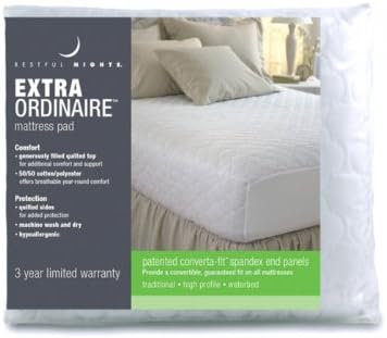 Restful Nights Extra Ordinaire Mattress Pad TwinXL 39x75In