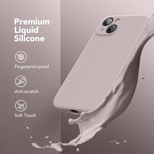 Image of Magnetic for iPhone 14 Case, Compatible with MagSafe, [Full Camera Protection][Screen Protector] Silicone Shockproof Protective Phone Case for iPhone 14 6.1 inch, Hazel