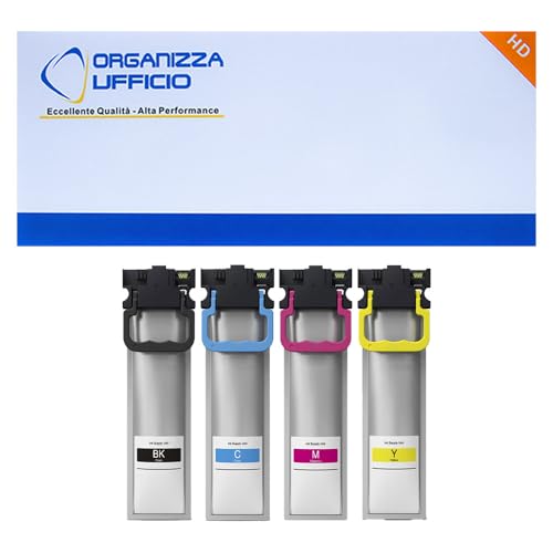 ⚫​🔵​​🔴​🟡 KIT 4 Cartucce Compatibili Alta Capactità T9451XL (⚫​), T9452XL (🔵), T9453XL (🔴) e T9454XL (​🟡​)