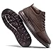 oiMKoi Men's Chukka Boots Casual Fashion Sneakers Lace Up Leather Ankle Boots Slip On Lightweight Walking Driving Shoes （Brown, 13）