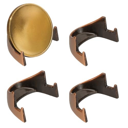Porte-pièces de collection : 4 supports inclinés stables couleur cuivre rouge