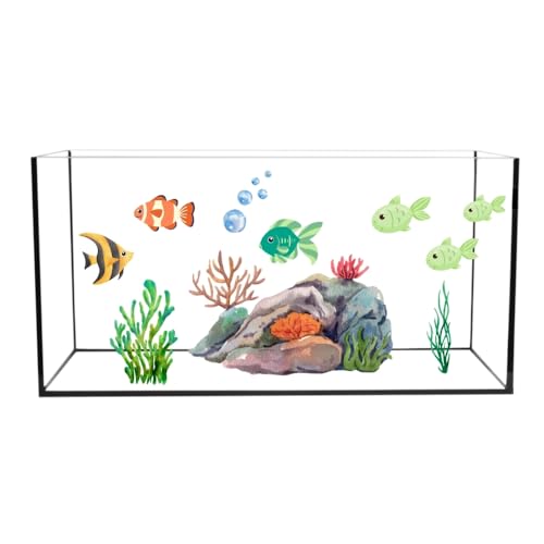 Aquarium Becken Rechteckig Glas Aquariumbecken Salzwasseraquarium Glasbecken Glasaquarium 112 L Aufzuchtbecken 80x35x40 cm 80