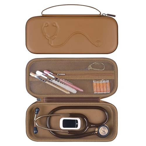 Image of Stethoscope Case for 3M Littmann Classic III & Lightweight II S.E, Brown