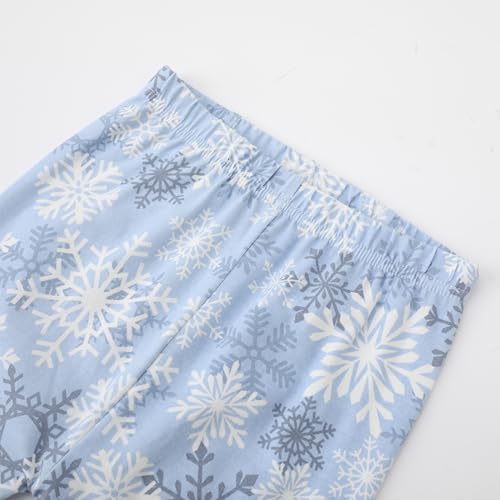 Organic Cotton Boys Girls Pajama Set, 2-Piece Kids Long Sleeve Top and Pants Pajamas, Toddler Snug Fit Sleepwear Set4