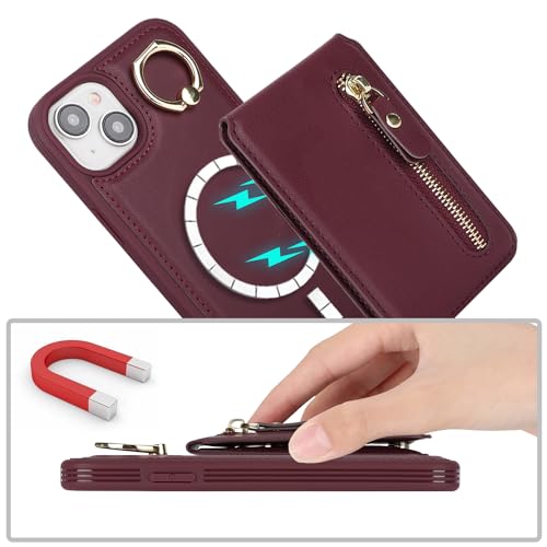 Coque Magsafe iPhone 14 Plus antichoc résolvant le manque de place avec son portefeuille - 2