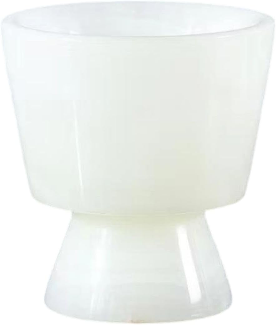 Marble Candle Holder 3’’ Red-White Scented Container Reusable for Home Decor, Meditation, Party or Dining Table Centerpiece