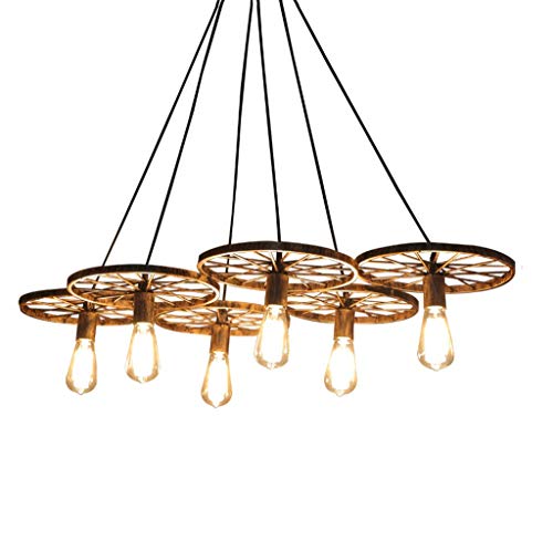 Lustre en Fer Forgé Rétro GZ Luminaire Suspendu Qualité