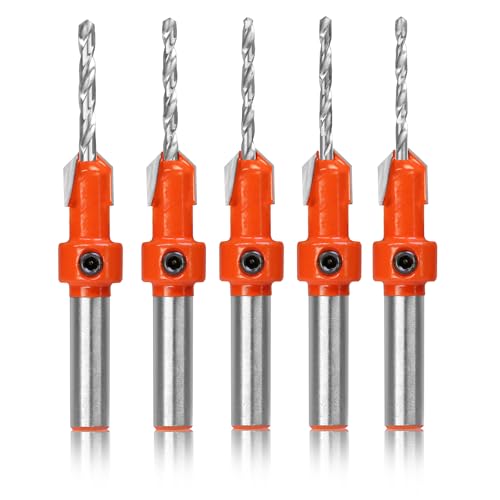 Foret conique bois tige ronde 8mm mèche hélicoïdale HSS remplaçable avec clé hexagonale