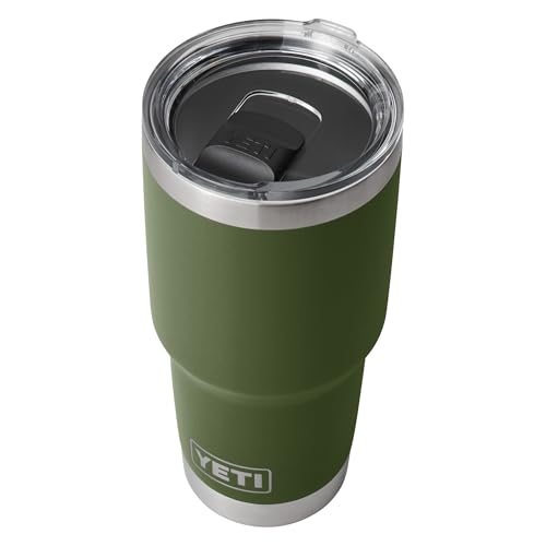 Image of YETI Rambler 30 oz Tumbler, Stainless Steel, Vacuum Insulated with MagSlider Lid, Highlands Olive