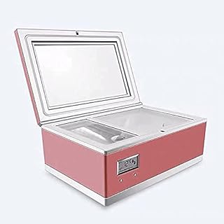 Lodówka kosmetyczna 3L Kosmetyki chłodnia Przenośna zamrażarka na kosmetyki Lodówka samochodowa Pionowa mini lodówka AC220V 818C (różowa)