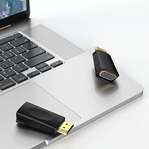 Uvooi Hdmi To Vga Adapter, Hdmi To Vga Converter Male To Female Video Monitor Connector 1080P@60Hz For Computer, Laptop, Pc, Monitor, Projector, Hdtv, And More(Not Bidirectional) #TOP5