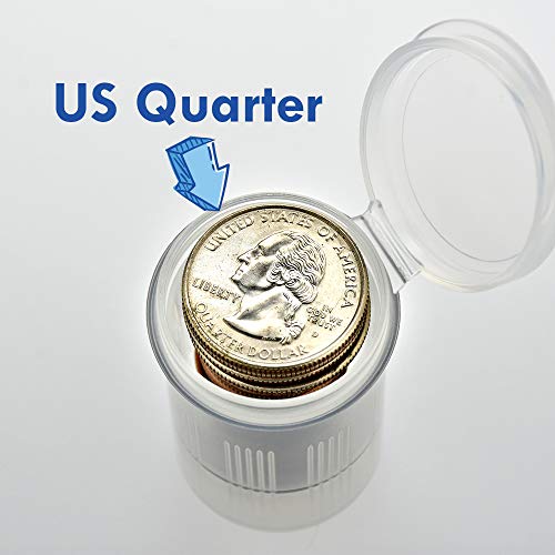 Image of Maymom Water Tight Sample Vials, Bottle, Cup, for Small Parts, Beads; Air Tight; Prescription Bottle, Rx Vial (24 mL)