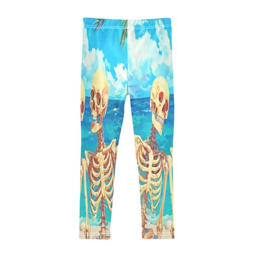 Bolaz Toddler Girls Leggings Printed Yoga Pants Leggings Human Skeleton for Kids2