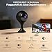 Mini Kamera, 4K HD WLAN Überwachungskamera Innen WiFi Kamera Live Übertragung Handy APP Für Micro Camera Indoor Mit Akku Kompakte Kleine Sicherheitskamera mit Bewegungsmelder/Nachtsich (2.4G&5G)