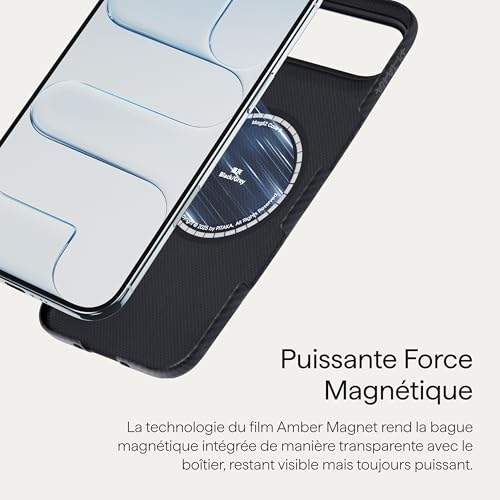 Coque iPhone Air pitaka compatible MagSafe étui fibre aramide - 5