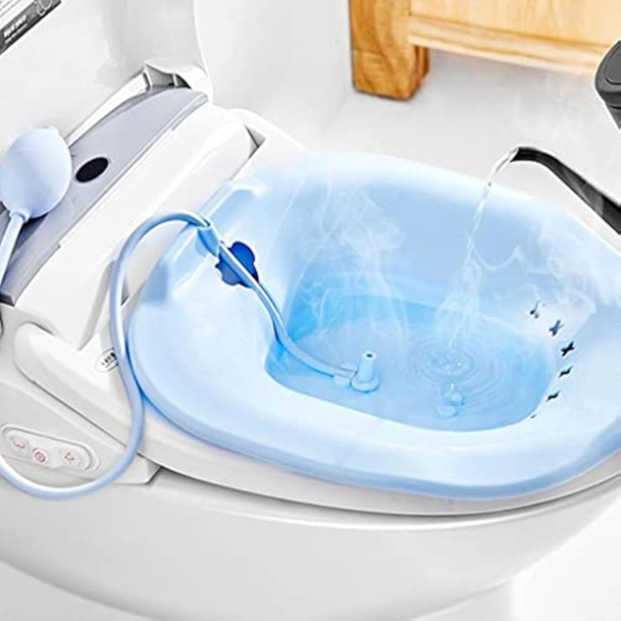 Pregnant Women Hemorrhoid Sitz Bath Tub, Blue