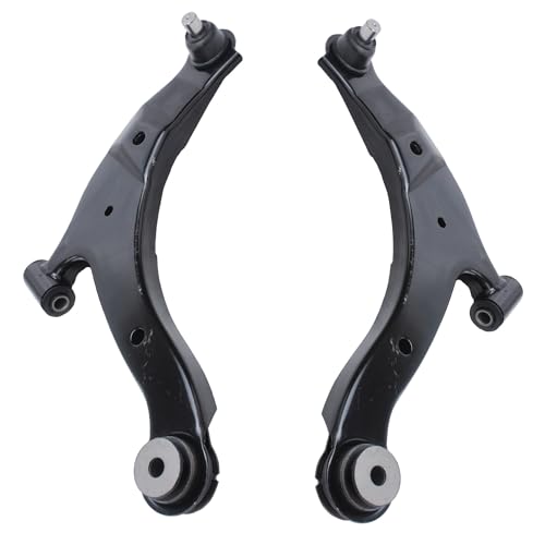Image of Detroit Axle - Front End 10pc Suspension Kit for 2000-2005 Dodge Neon 2001 2002 2003 2004, 2 Lower Control Arms w /Ball Joints Assembly, 4 Inner & Outer Tie Rods, 2 Sway Bars, 2 Boots, Replacement