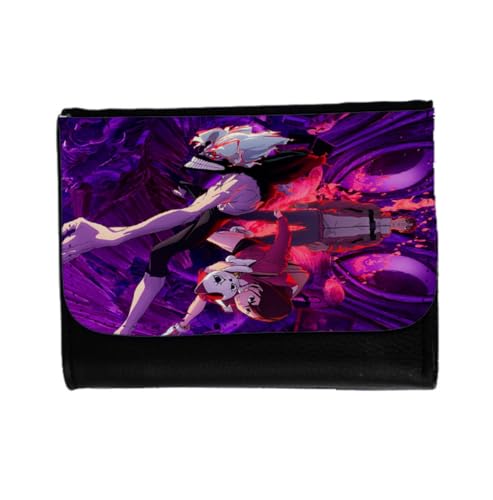 MERCHANDMANIA Billetera Billetero dandadan Segunda Temporada Anime Fanart Shonen Unisex Negro Monedero