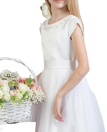 Robe de cérémonie en tulle fille Ida confortable qui ne gratte pas