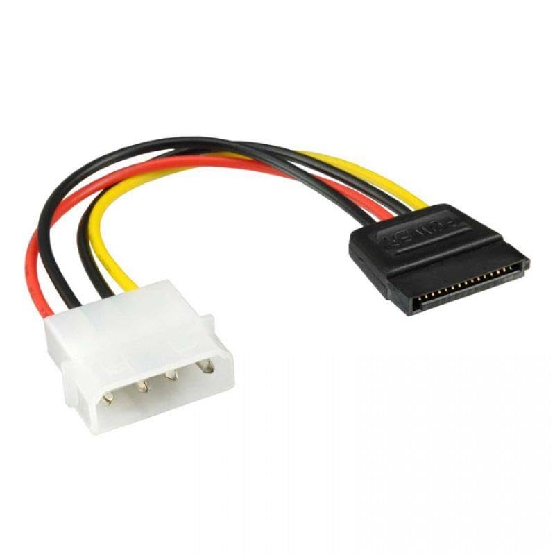 30 cm 4 pin erkek molex to 15 pin dişi sata power kablo