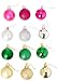 Honeyhome Multicolor Christmas Ball Decorations (40mm/1.57in), Tree Shatterproof Colorful Balls Ornaments, Festive Hanging Decor Pack of 24pcs (B)