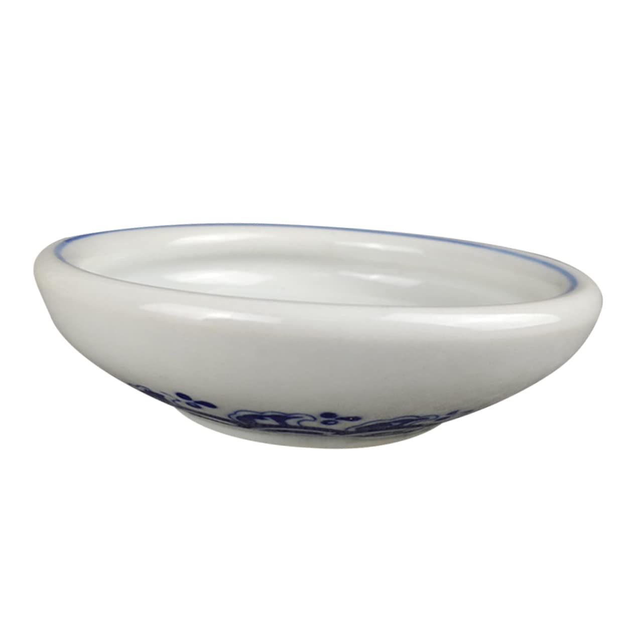 CIMAXIC Ceramic Ink Brush Washing Tray Elegant Pigment Dish for Calligraphy Watercolor Painting Lightweight Polished Design for Artists Enthusiasts