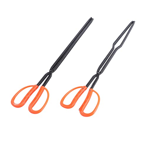 HEMOTON 2pièces Pince à Déchets de Jardin Pinces Ménagères Portables Accessoires de Barbecue pour Barbecue et Briquettes