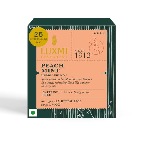 Luxmi Estates - Peach Mint (25 Tea Bags, Peach Mint)