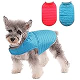 MIGOHI Dog Coat, Reversible Water Resistant Lightweight Puppy Winter Jacket with Reflective Strips,...