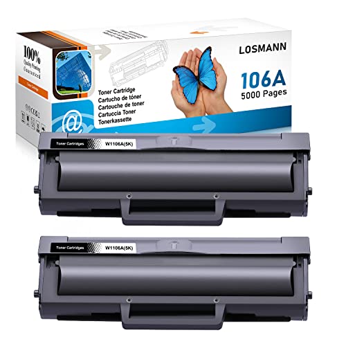 Toner HP 106A W1106A compatible LOSMANN XXL pour imprimante Laser 107a 107w MFP 135a