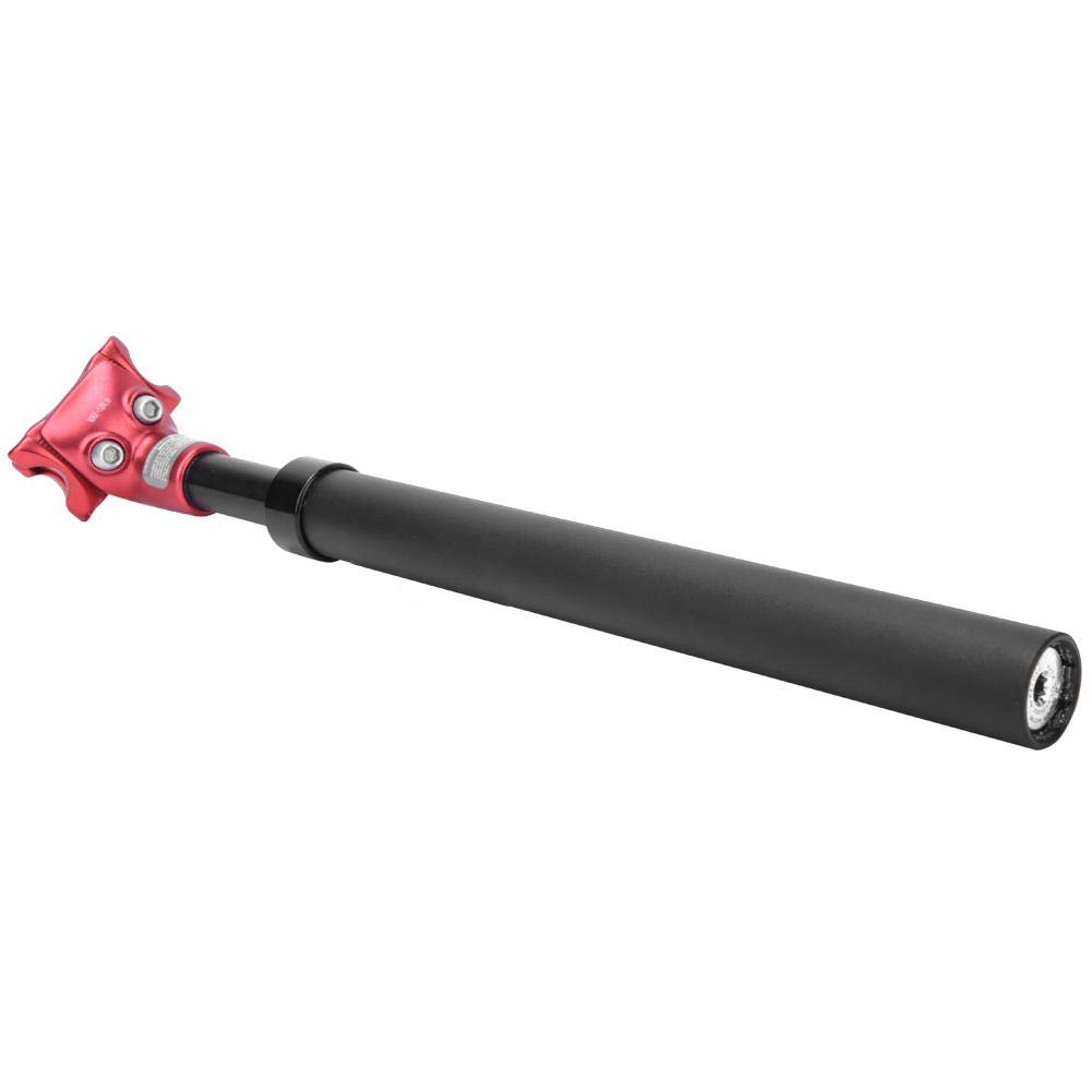 SPS-405 Suspension Seat Post, Mountain Seat Post Tube 27MM Aluminium Alloy (Black Red)
