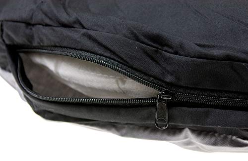Karlie Kissen oval L: 50 cm B: 40 cm H: 8 cm grau-schwarz
