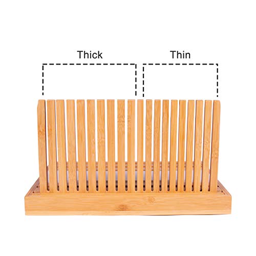 Bamboo Adjustable Bread Slicer Guide - Thumbnail 3