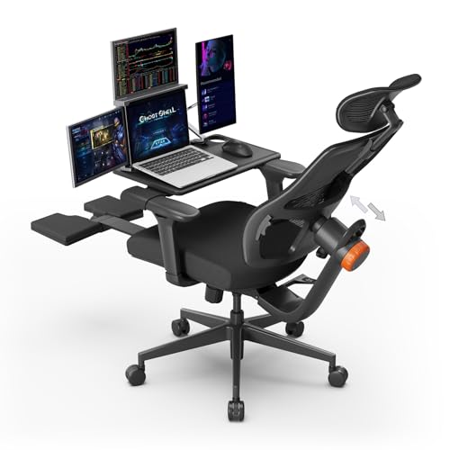 Newtral Ergonomic Office Chair, Ergonomic Mesh High Back Desk Chair, Computer Task Chair, with Footrest, Adaptive Lumbar Support