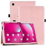 Caweet Hülle für das T-Mobile Revvl Tab 2 Tablet – Premium Leder Folio schützende Ständerhülle mit automatischem Aufwachen/Schlafen, Roségold
