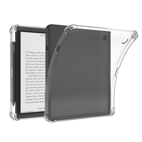GIOPUEY Hülle für Tolino Epos 3 Weiche TPU Rückenschale Dünne Abdeckung Airbag Schutz Case Kompatibel mit Tolino Epos 3-Transparentes
