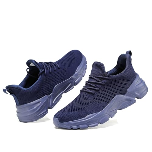 Image of Wrezatro Men's Slip on Walking Shoes Ultra Light Breathable Non Slip Running Shoes Casual Fashion Sneakers Mesh Workout Sports