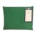 MMF Industries Nylon Flat Transit Sac, 14 x 11 Inches, Hunter Green (2341411N02)
