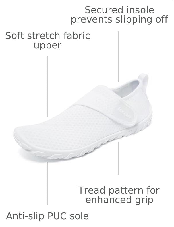 Image of Racqua Men's Women's Water Shoes Barefoot Quick Dry Lightweight Aqua Shoes Swim Beach Shoes
