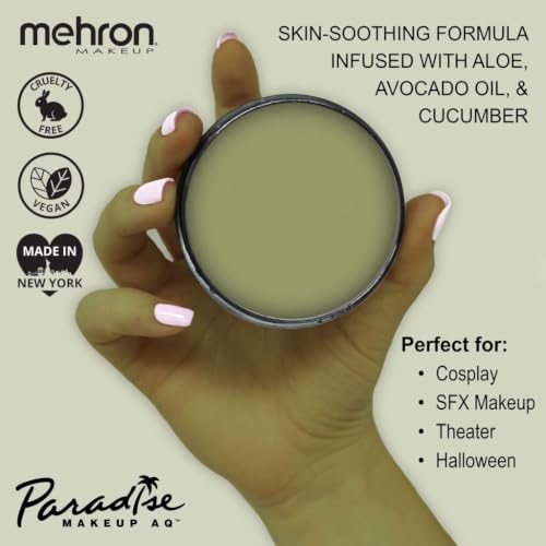Image of Mehron Makeup Paradise AQ - OLIVE, Water-Activated Face & Body Paint