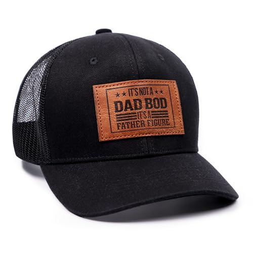 Image of It's Not A Dad BOD It's A Father Figure Hat Funny Dad Gift for Birthday Fathers Day Present from Daughter or Son