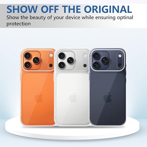 Image of CEDO iPhone 17 Pro Max Clear Case | Soft Flexible Slim-Fit | Full Body 360 Protection Shock Proof TPU Back Cover (Transparent)