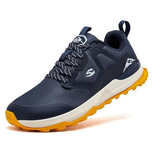HOBIBEAR Scarpe da trail da uomo Trail Running Shoes| Trekking | Hiking | Wide Toe Non-Slip...