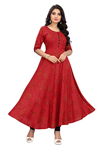 Image of M-FASHION Women's Rayon Regular Kurti