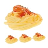 KOMBIUDA 4stücke Lebensechte Künstliche Spaghetti Realistische Simulationsnudeln Aus Robustem Für Dekoratives Essen Fotografie Und Veranstaltungsausstattung